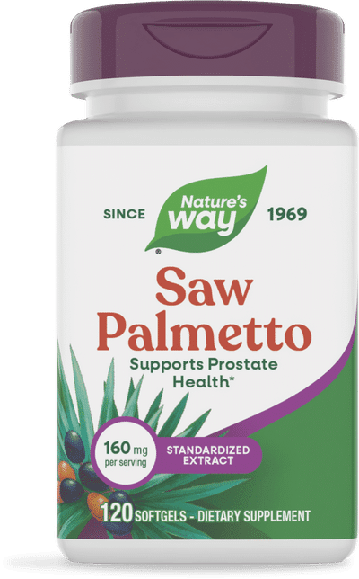 A bottle of Ashwagandha dietary supplement containing 120 softgels, labeled to support wellness with 160 mg standardized extract per serving.